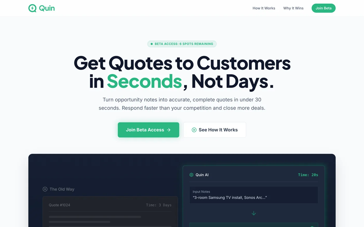 Quin website